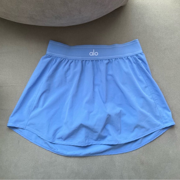 Alo Yoga Match Point Tennis Skirt Crystal Clear Blue M - Picture 7 of 16
